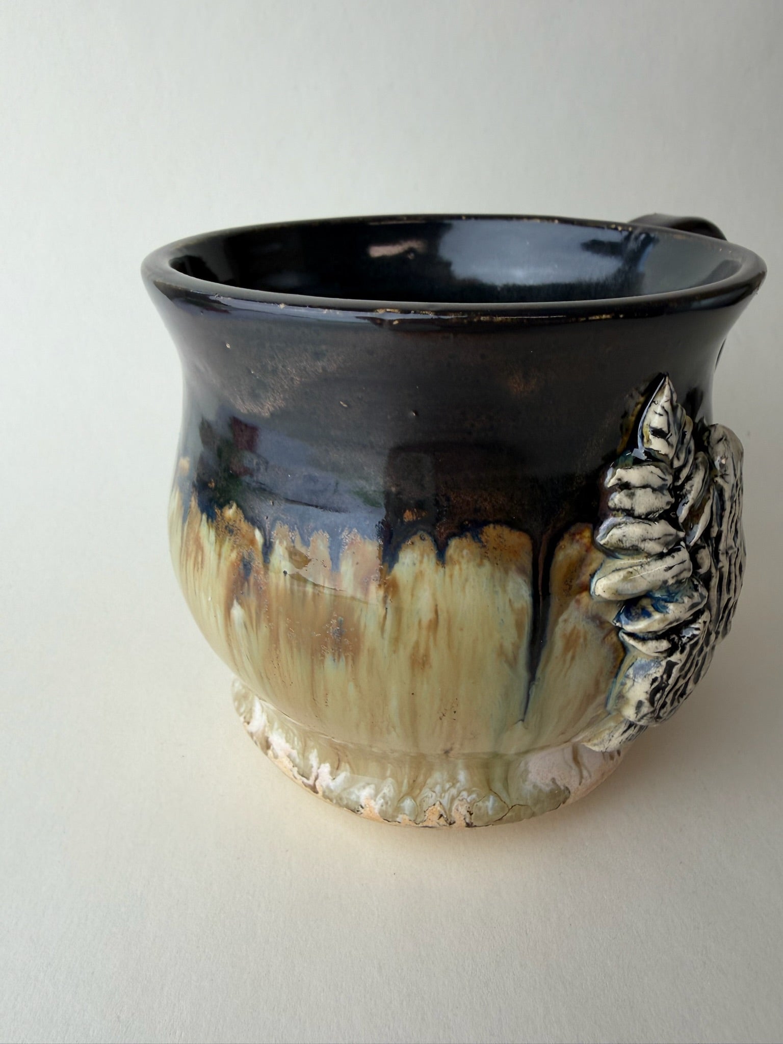 Morel Mushroom Wheel Thrown Mug