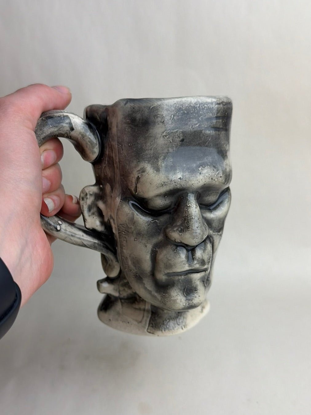 Black And White Frankenstein Monster Mug