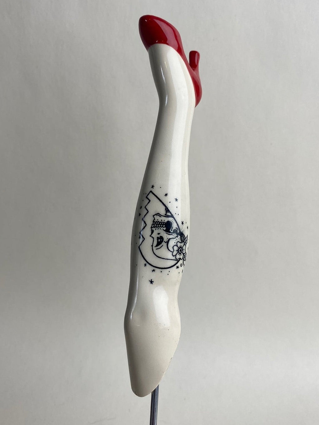 Tattoo Female Leg Garden Plant Stake