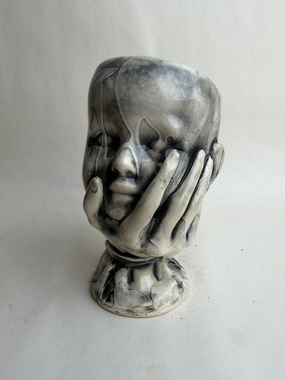 Baby Doll Head In Hand Goblet