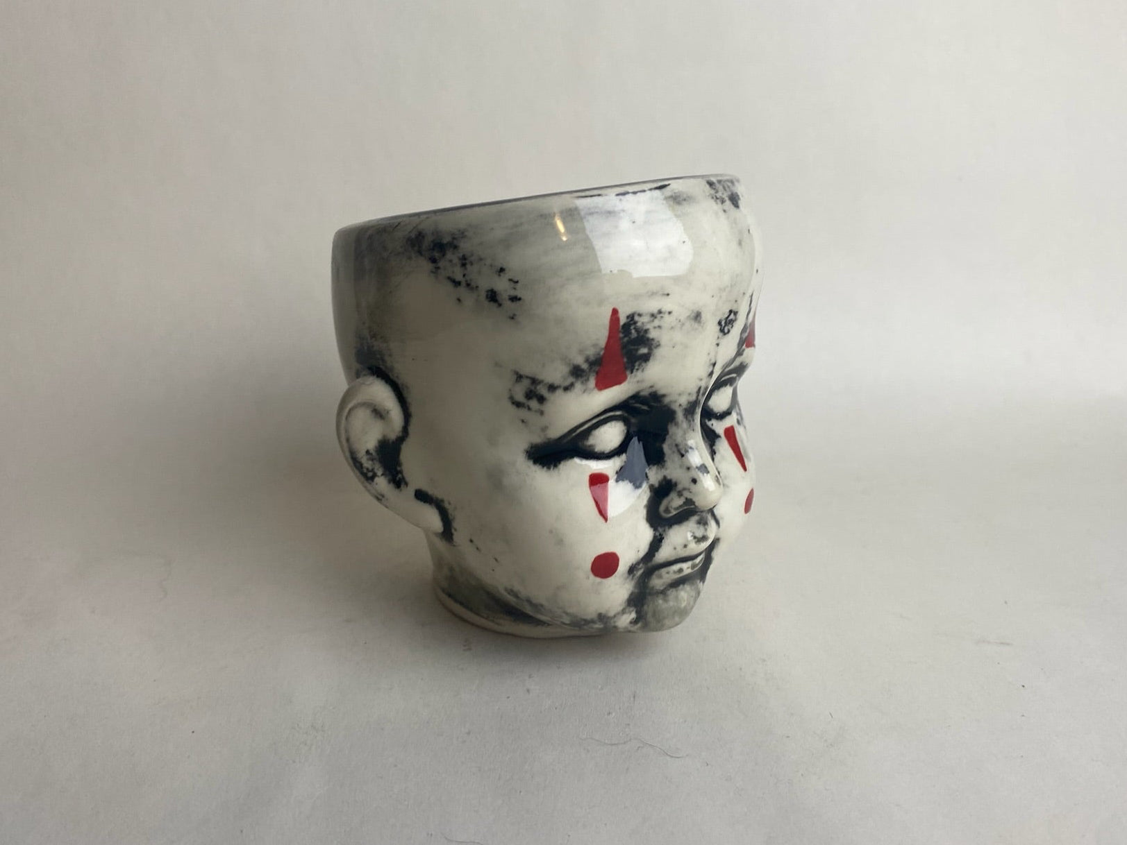 Clown Baby Doll Head Planter