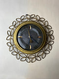 Retro Wheel Thrown Clock with Vintage Frame
