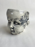 Tattoo Baby Doll Head Planter