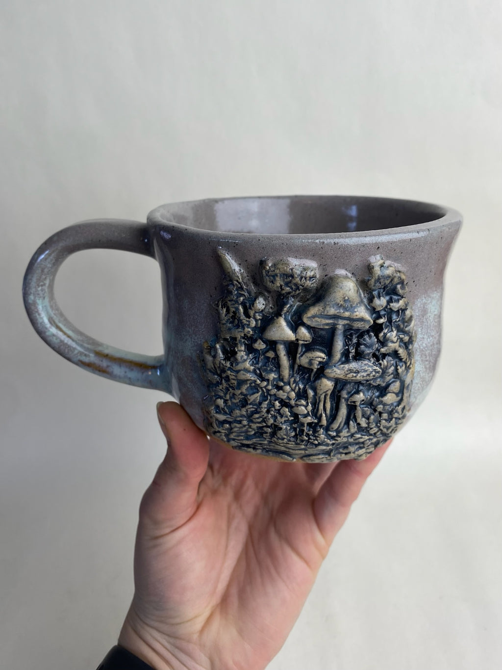 Mushroom Wheel Thrown Mug