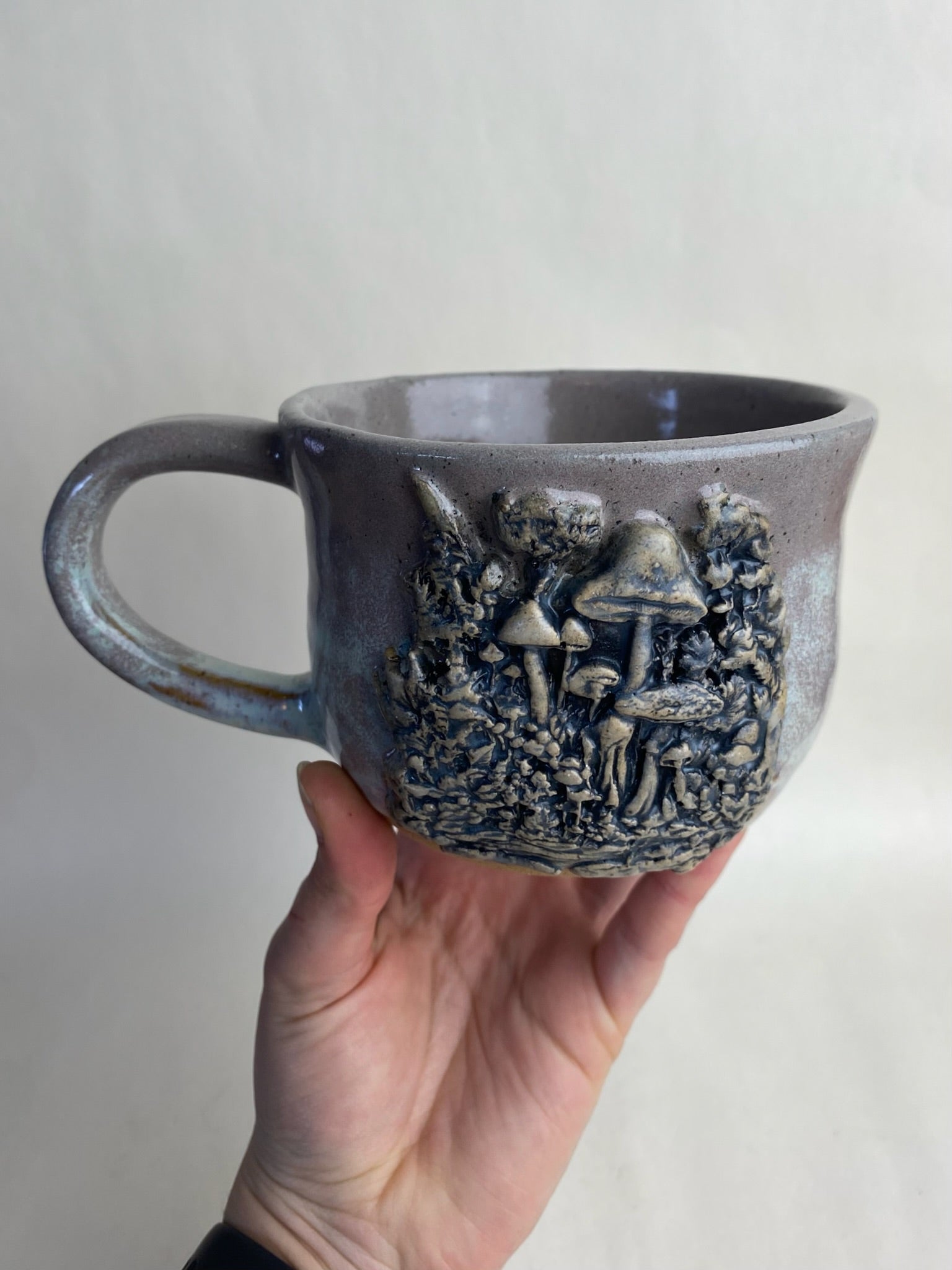 Mushroom Wheel Thrown Mug