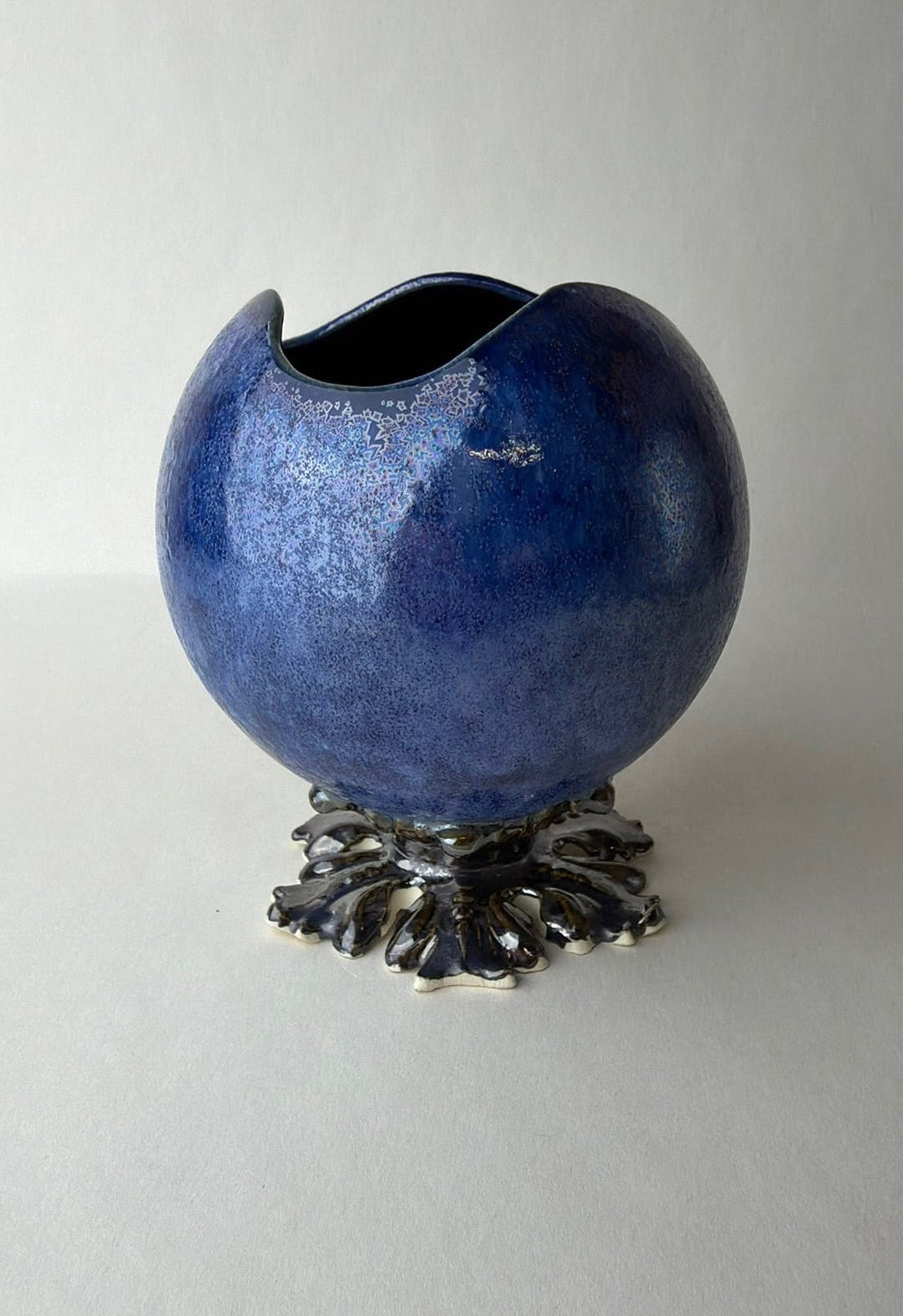 Blue Crystal Ball Planter