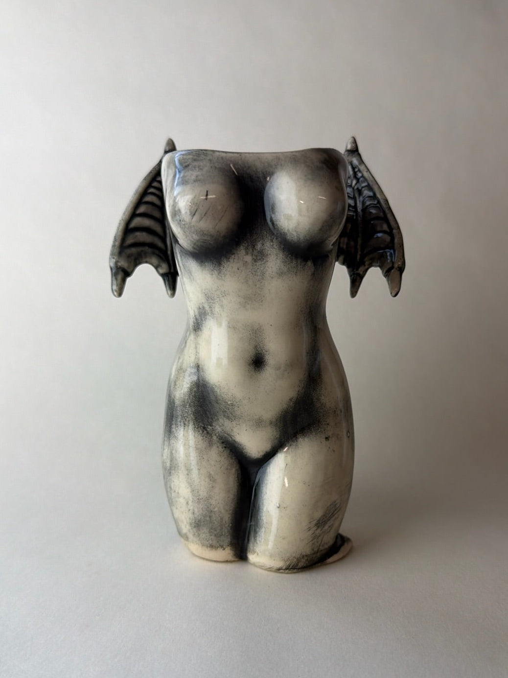 Succubus Female Body Vase With Wings