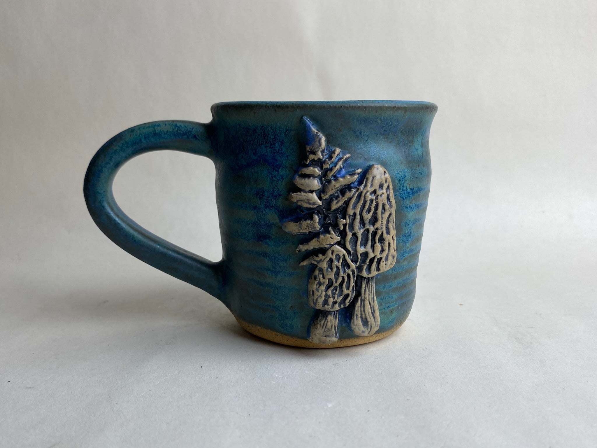 Morel mushroom Wheel Thrown Mug