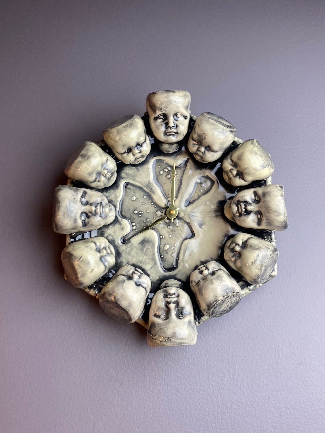 Doll Head Wall Clock