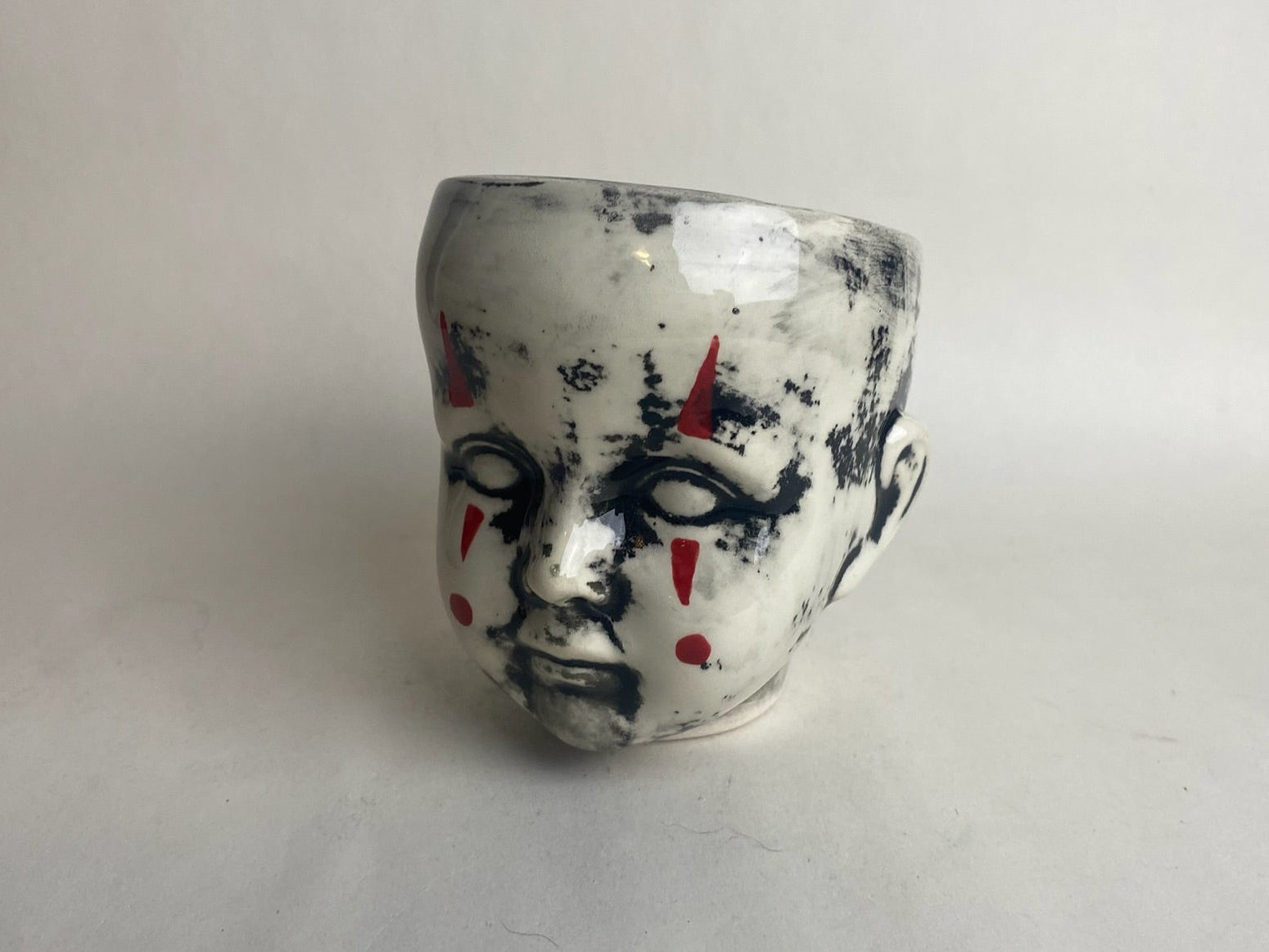 Clown Baby Doll Head Planter