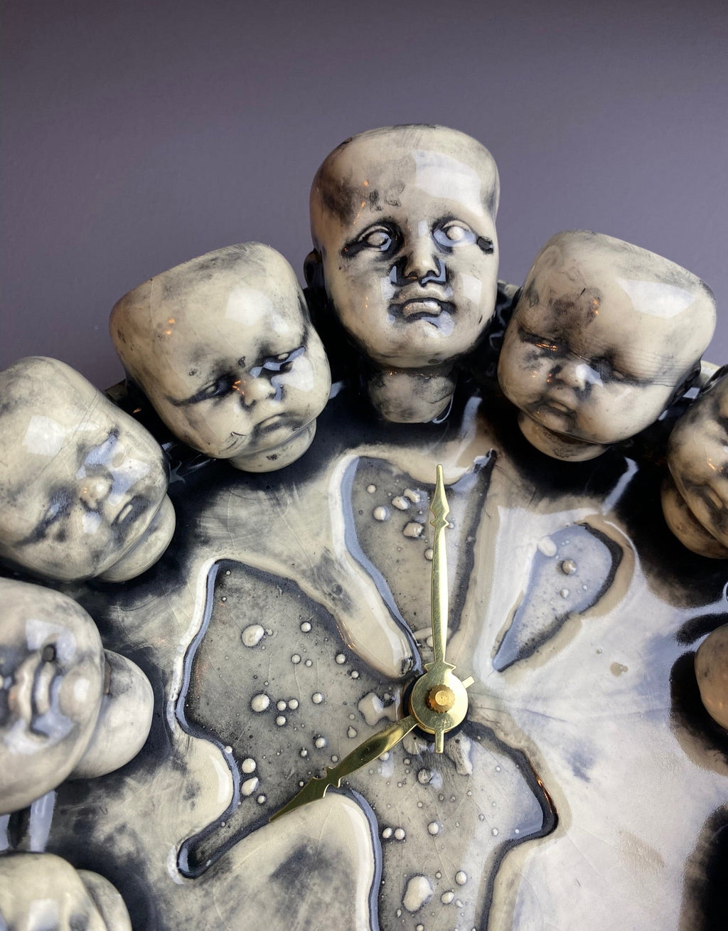 Doll Head Wall Clock