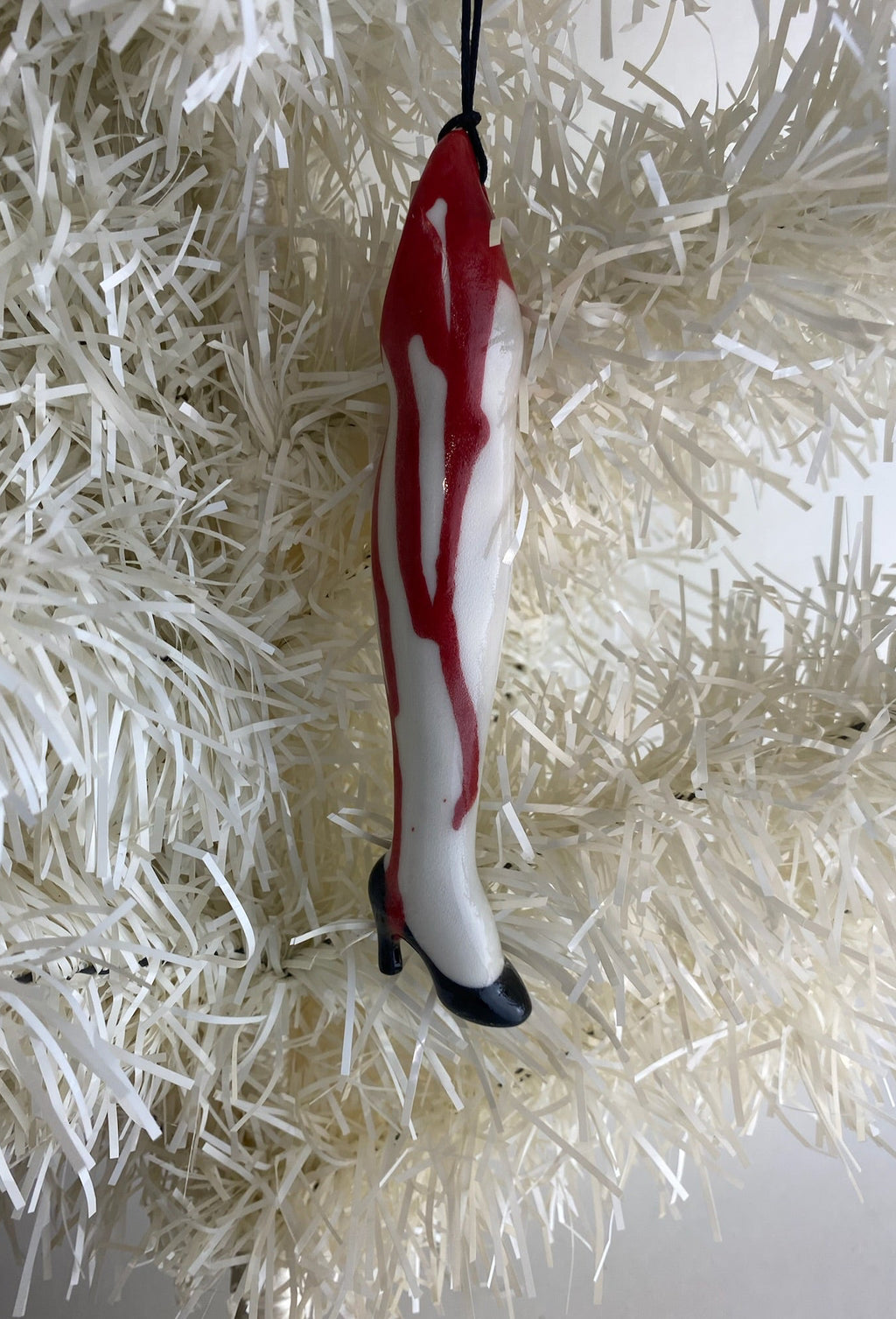 Bloody Female Leg Ornament