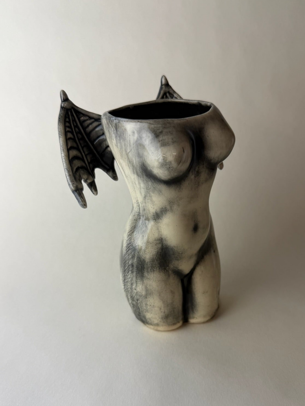 Succubus Female Body Vase With Wings