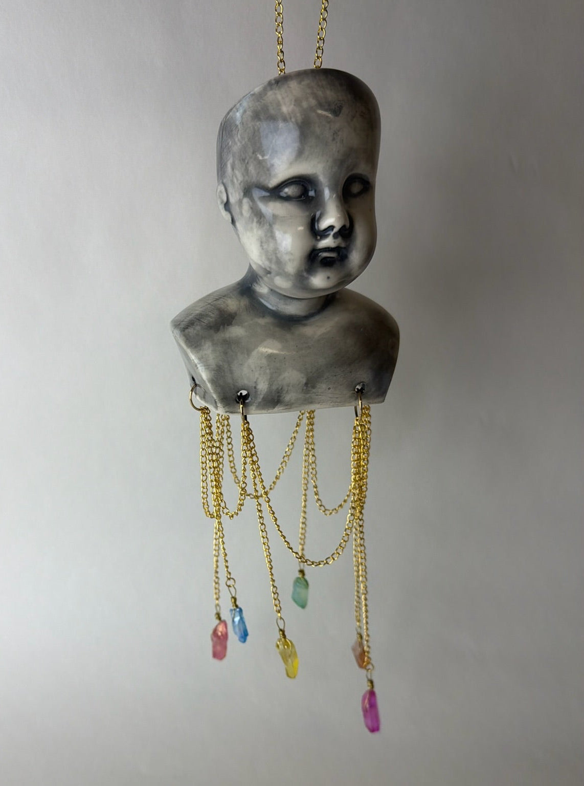 Baby Doll Head Hanging Mobile