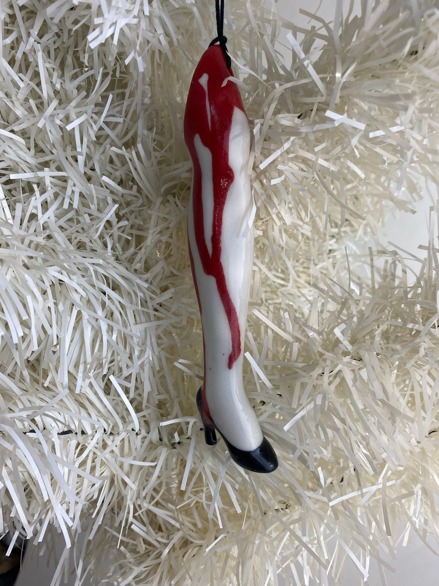 Bloody Female Leg Ornament