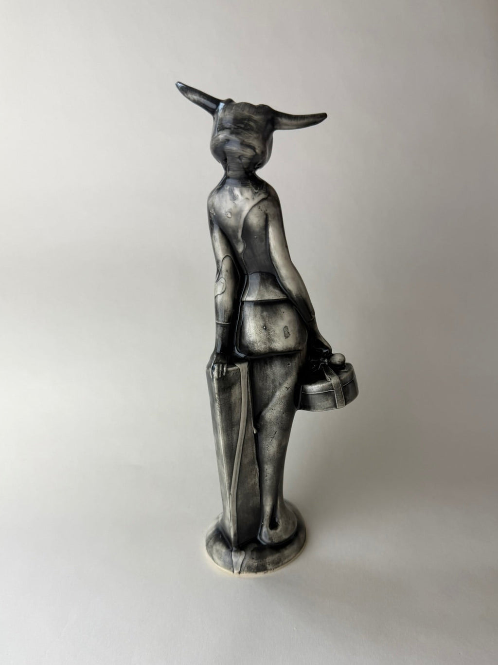 Masked Maiden Female With Steer Skull Head