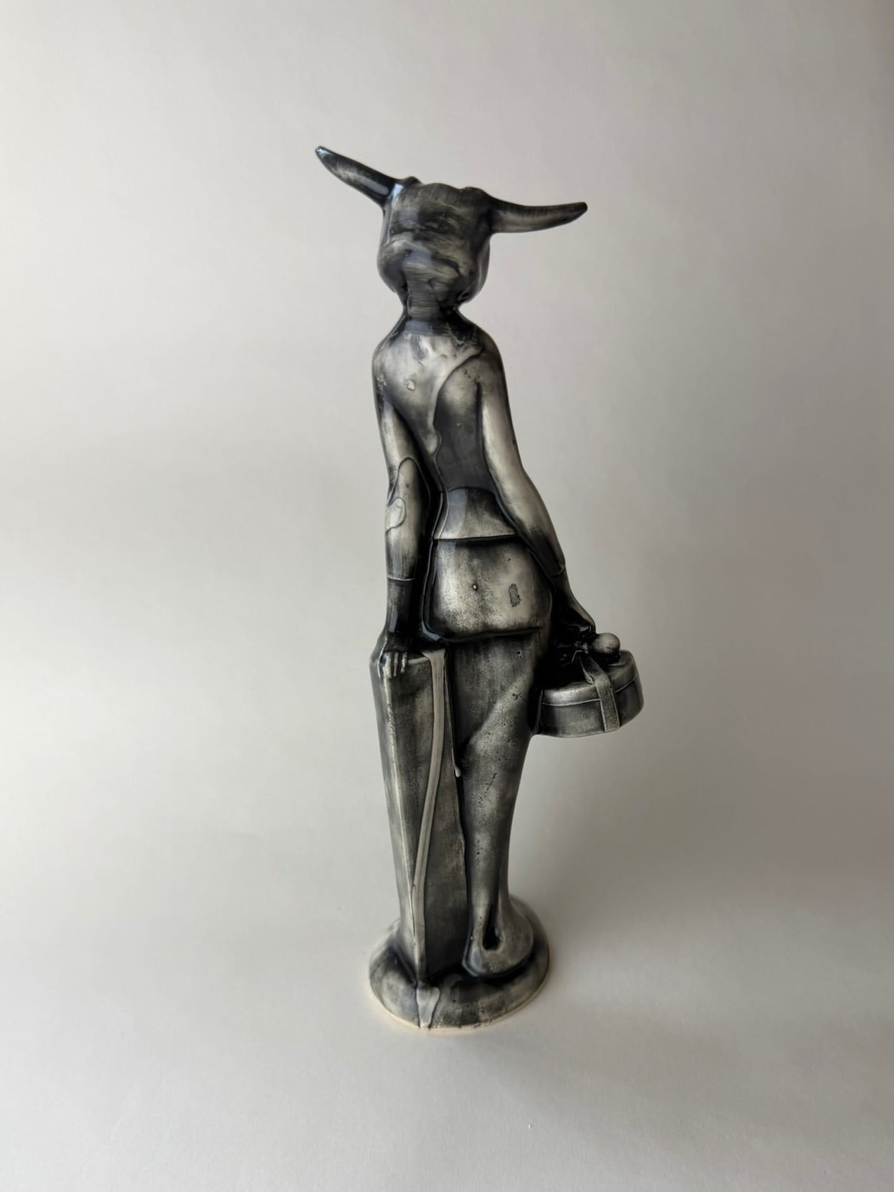 Masked Maiden Female With Steer Skull Head