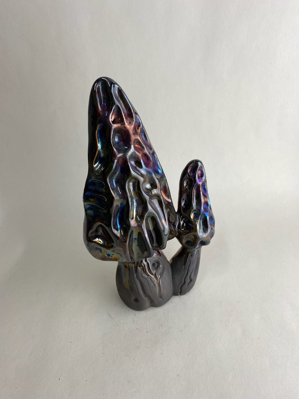 Raku Morel Mushroom