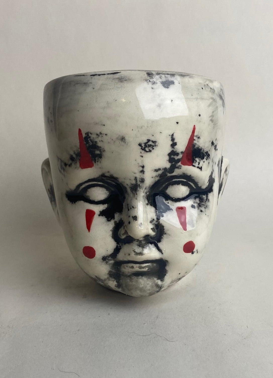 Clown Baby Doll Head Planter