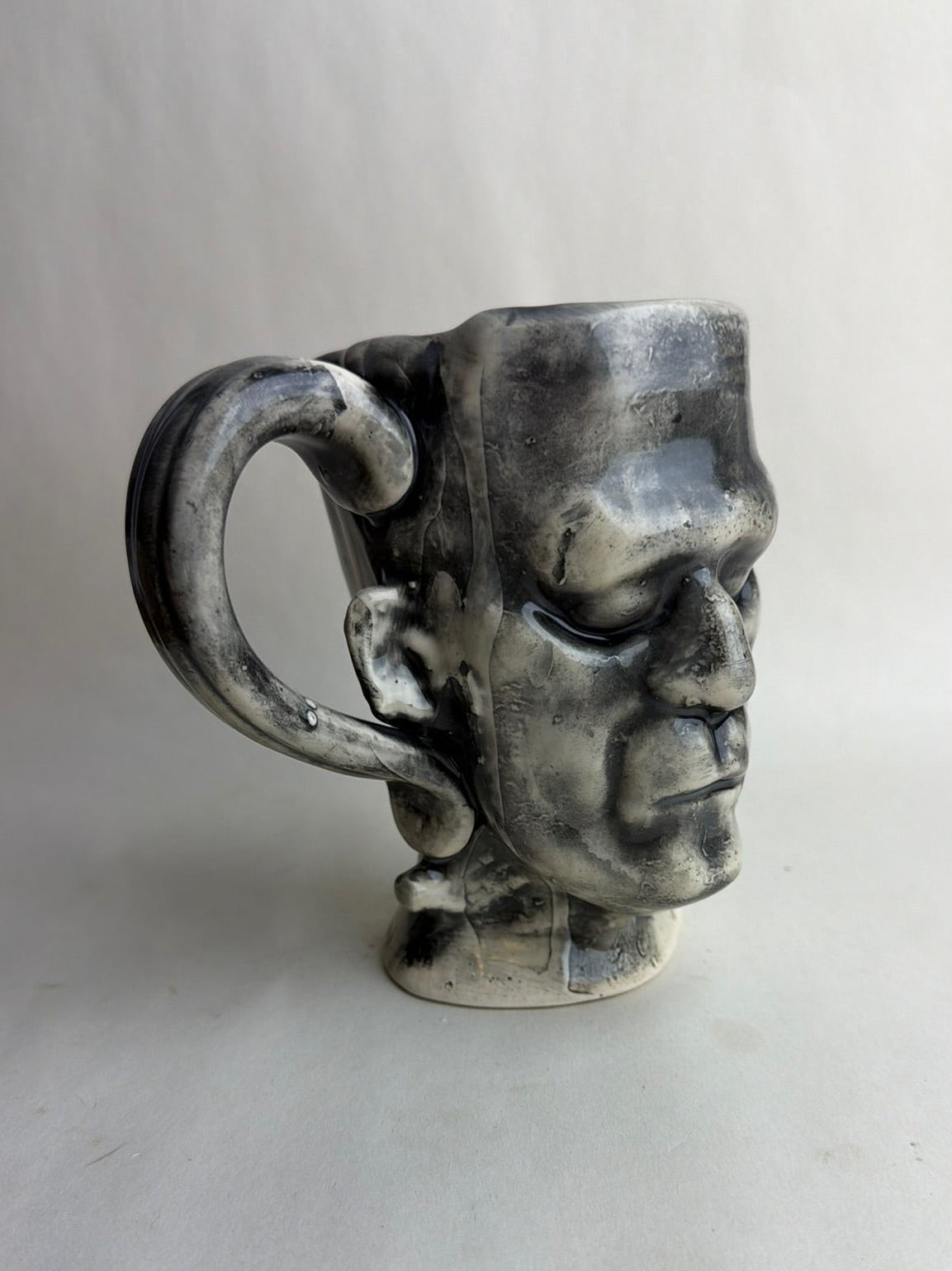 Black And White Frankenstein Monster Mug