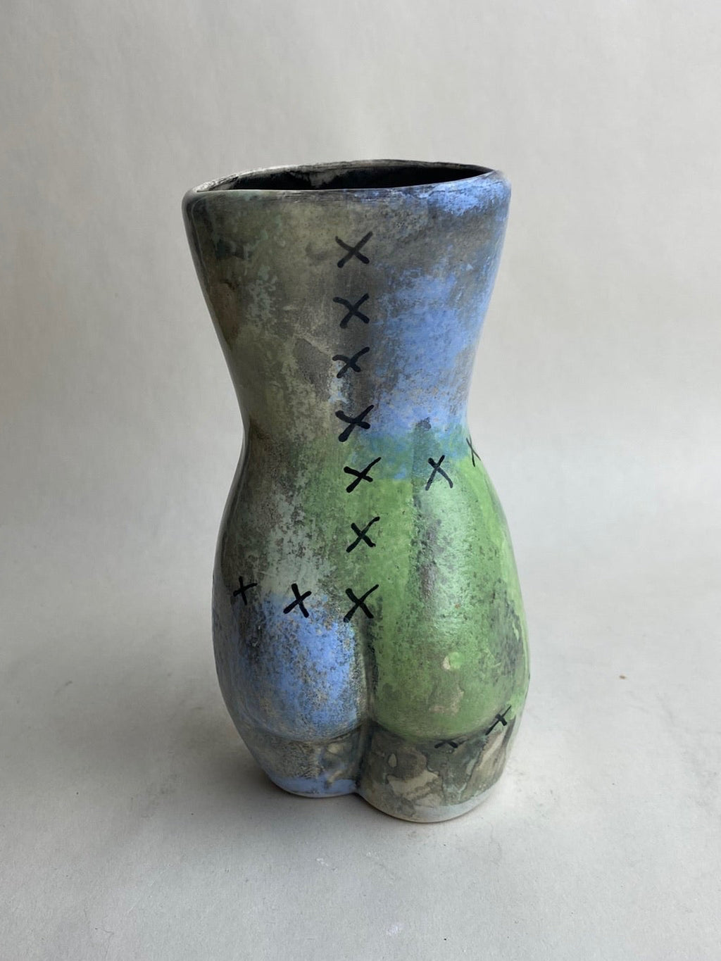 Patchwork Female Body Vase