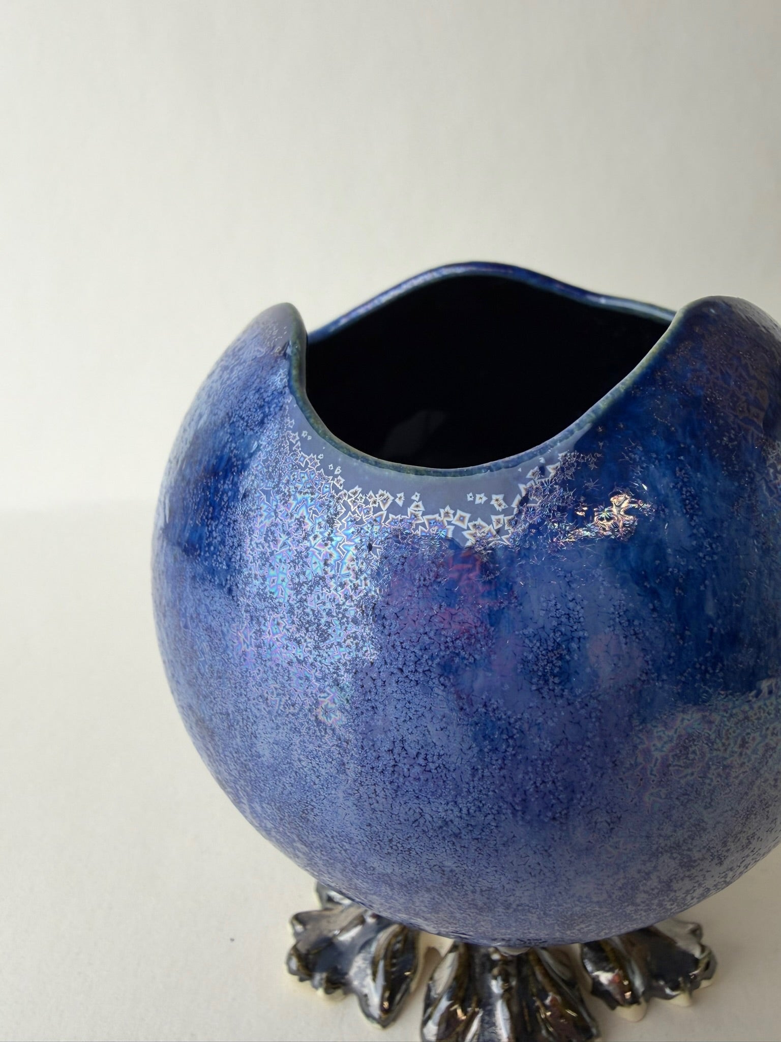 Blue Crystal Ball Planter