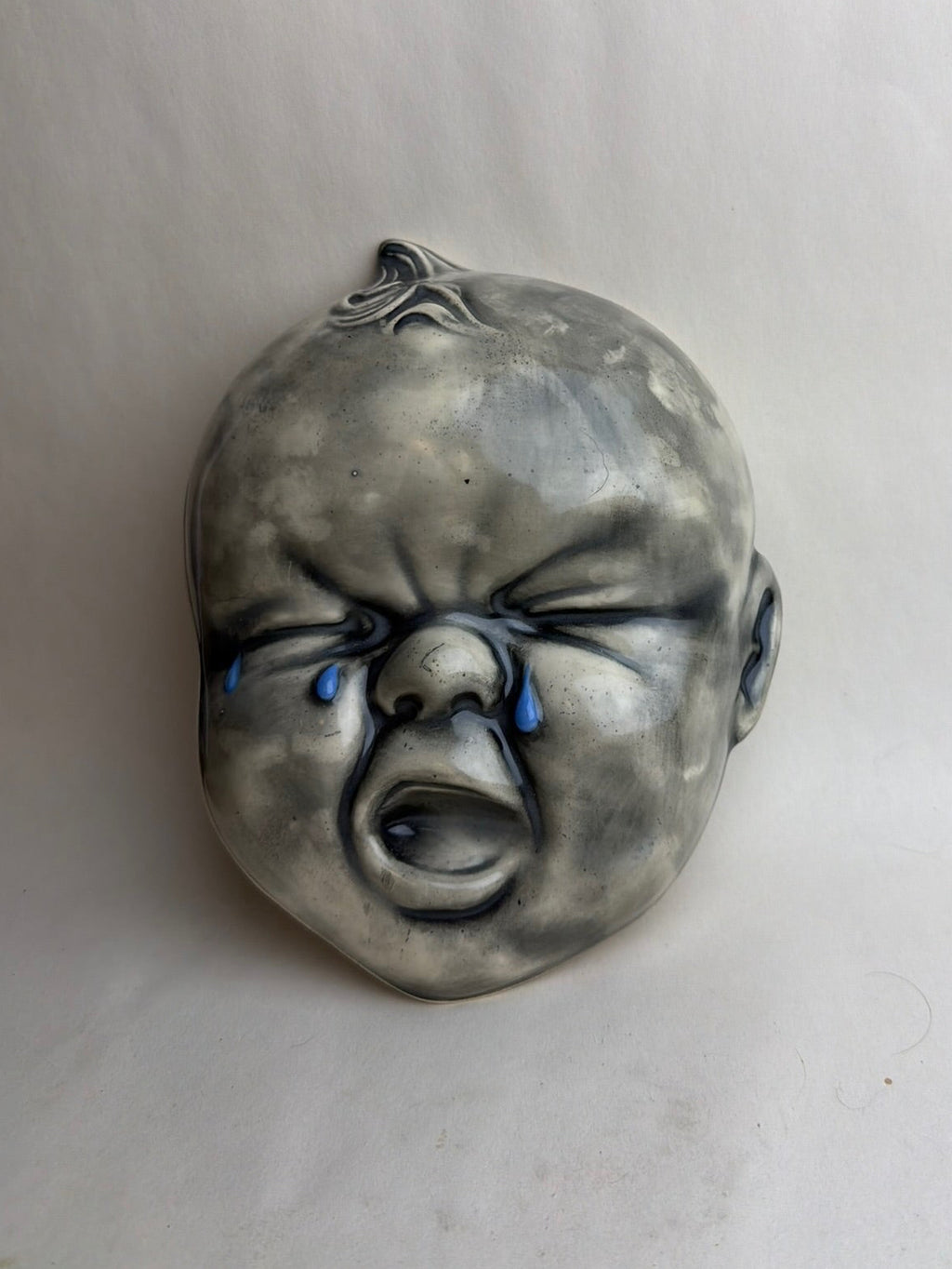 Large Crying Baby Doll Head Wall Decoration