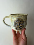 Retro Mushroom Wheel Thrown Mug