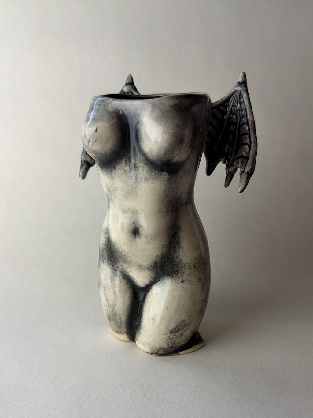 Succubus Female Body Vase With Wings