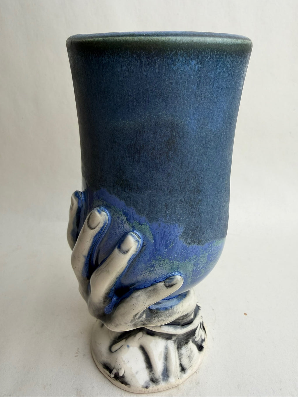 Blue Hand Goblet