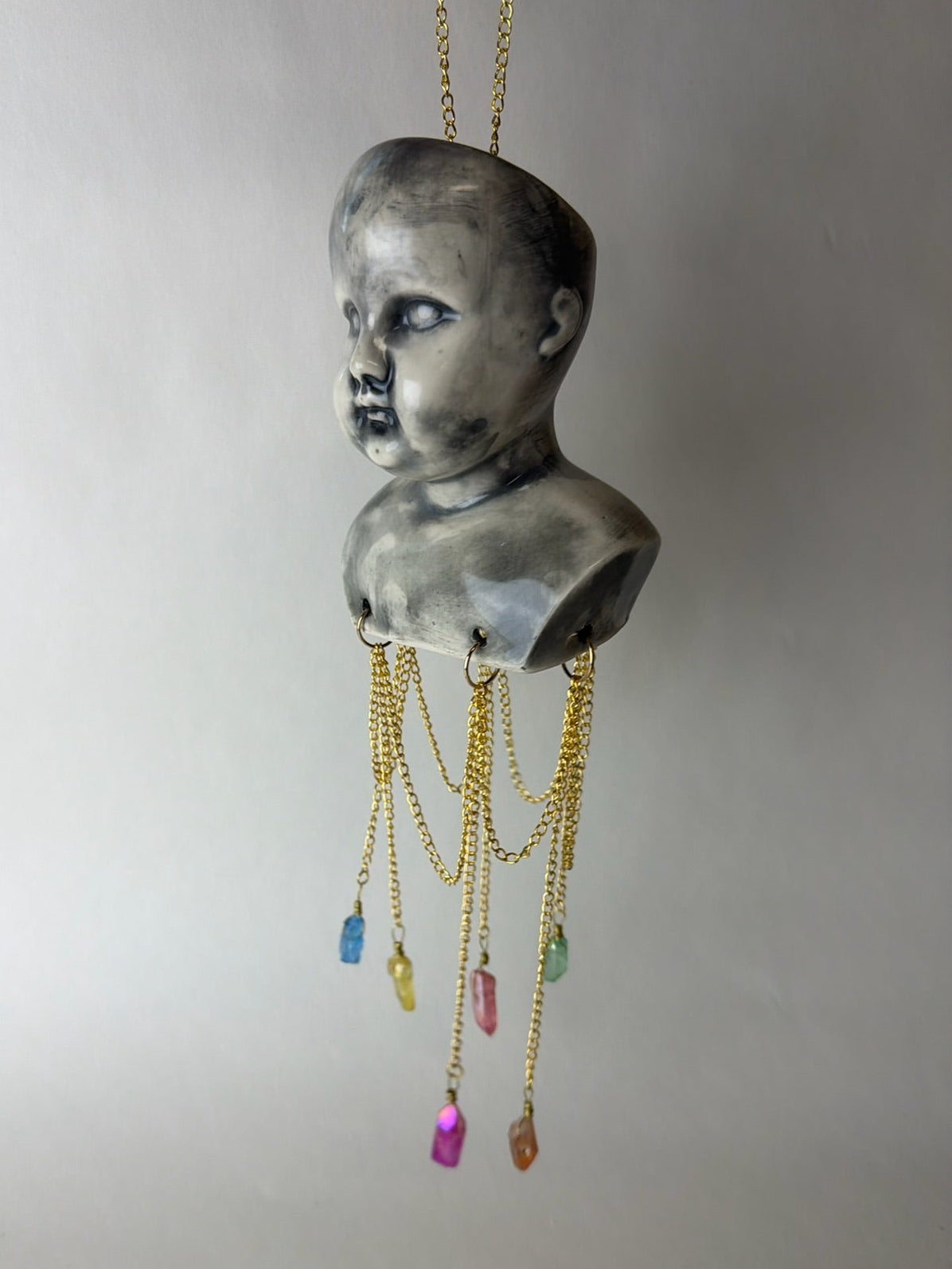 Baby Doll Head Hanging Mobile