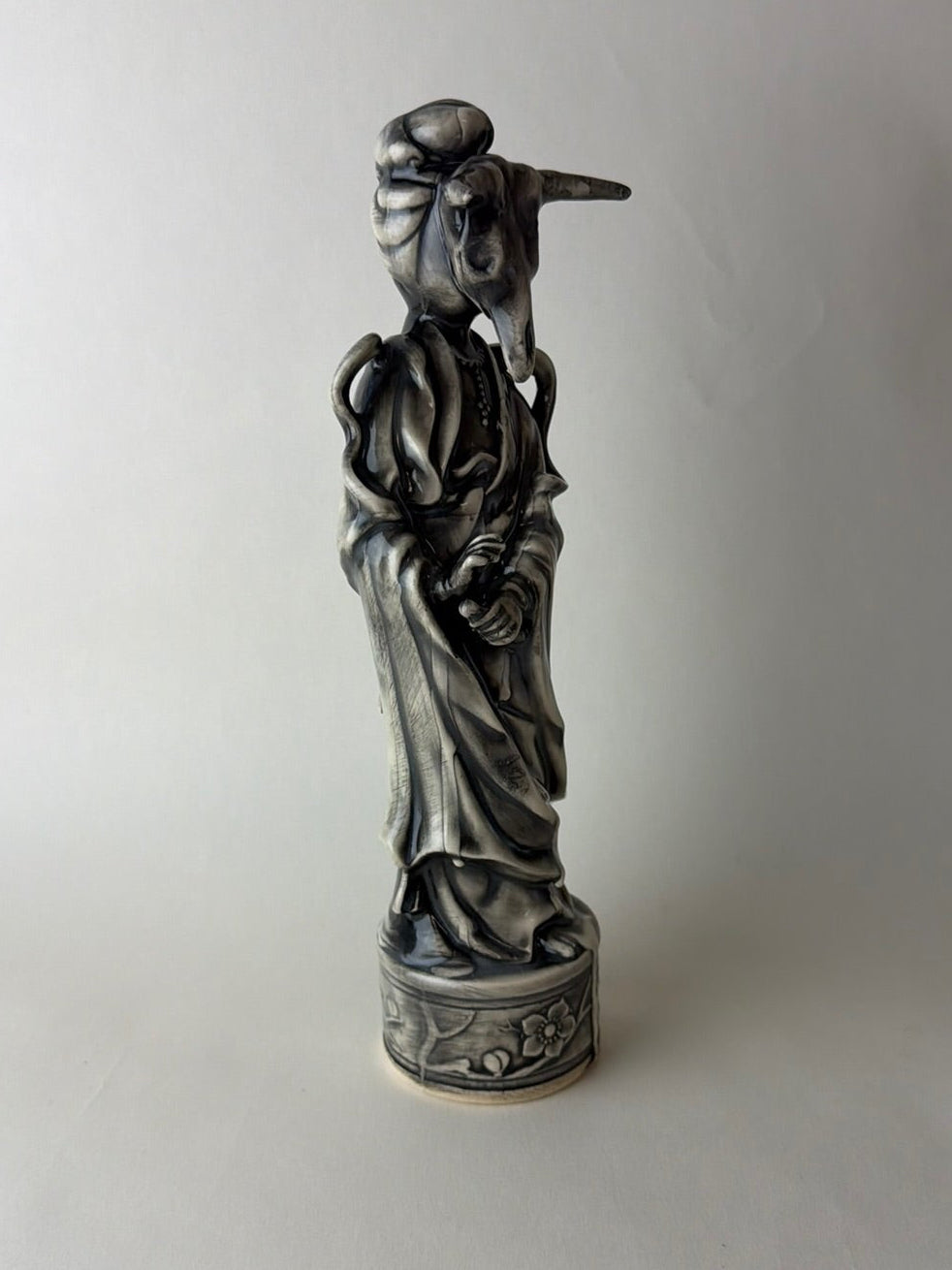 Masked Maiden Female Goddess With Steer Skull Head