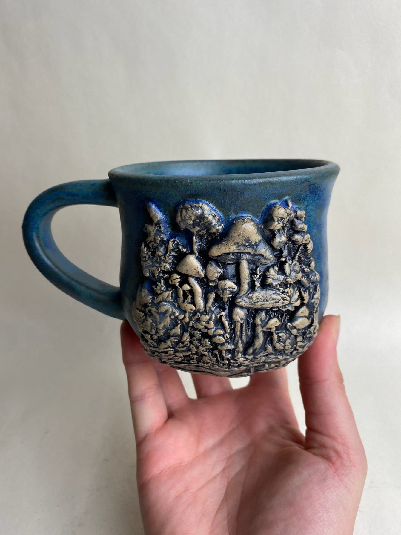 Mushroom Wheel Thrown Mug