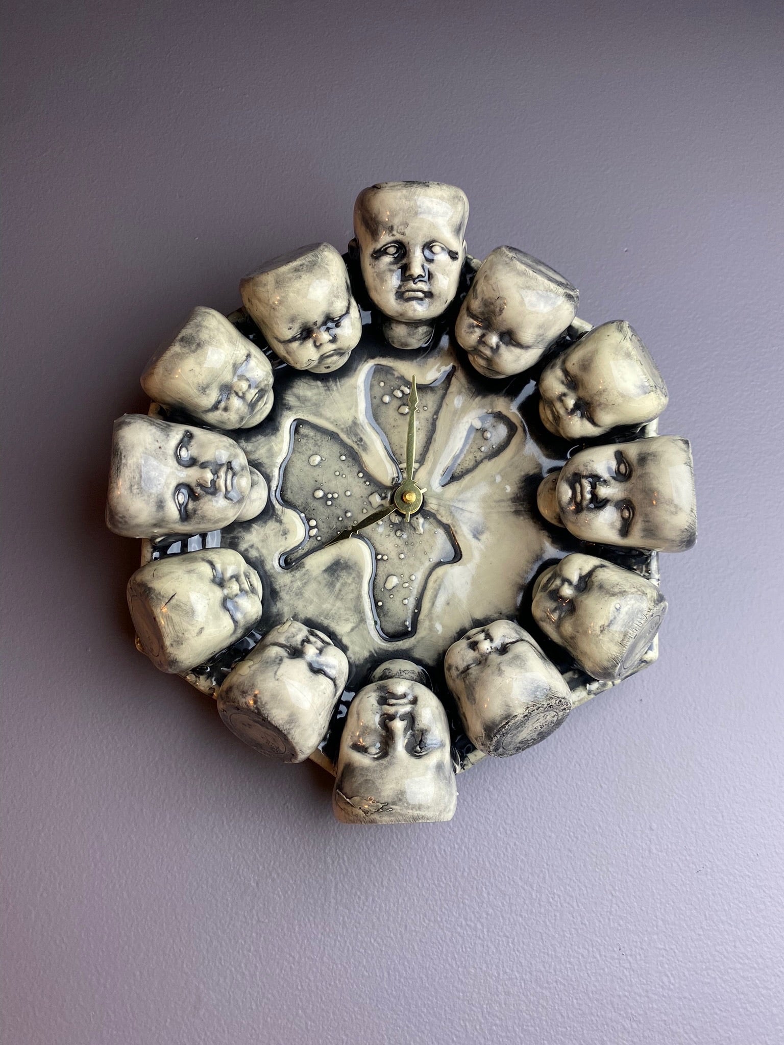 Doll Head Wall Clock