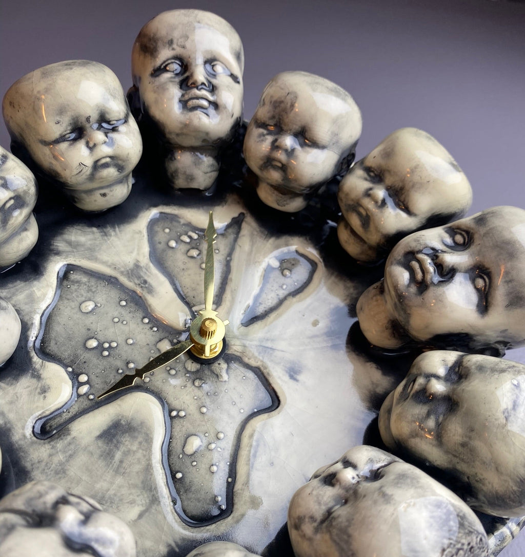 Doll Head Wall Clock