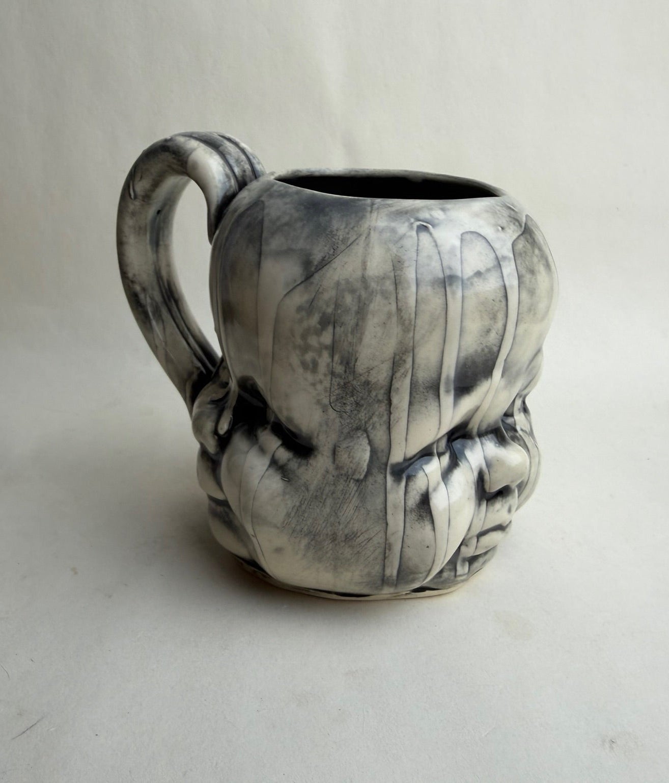 Three Face Baby Doll Head Mug