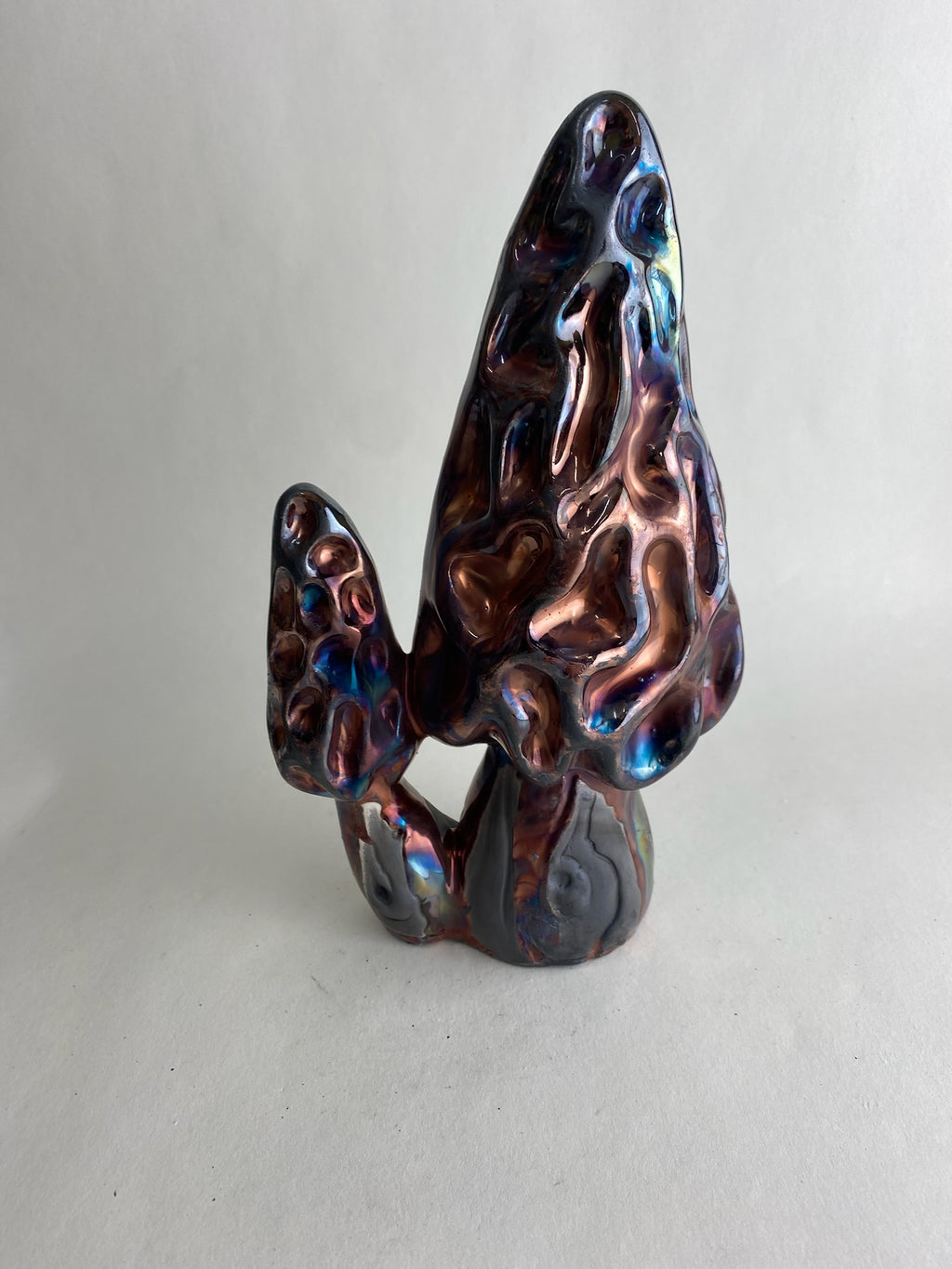 Raku Morel Mushroom