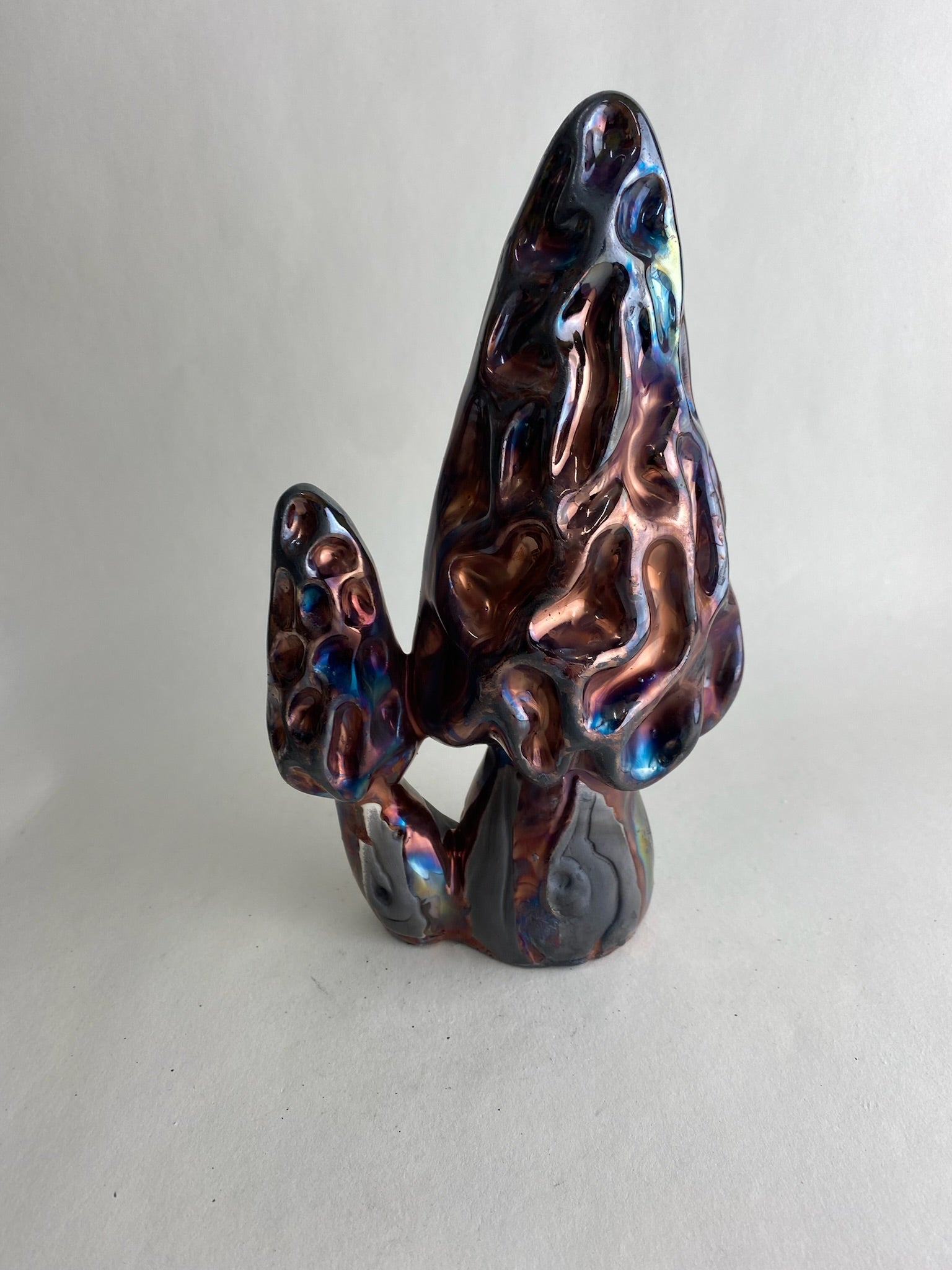 Raku Morel Mushroom