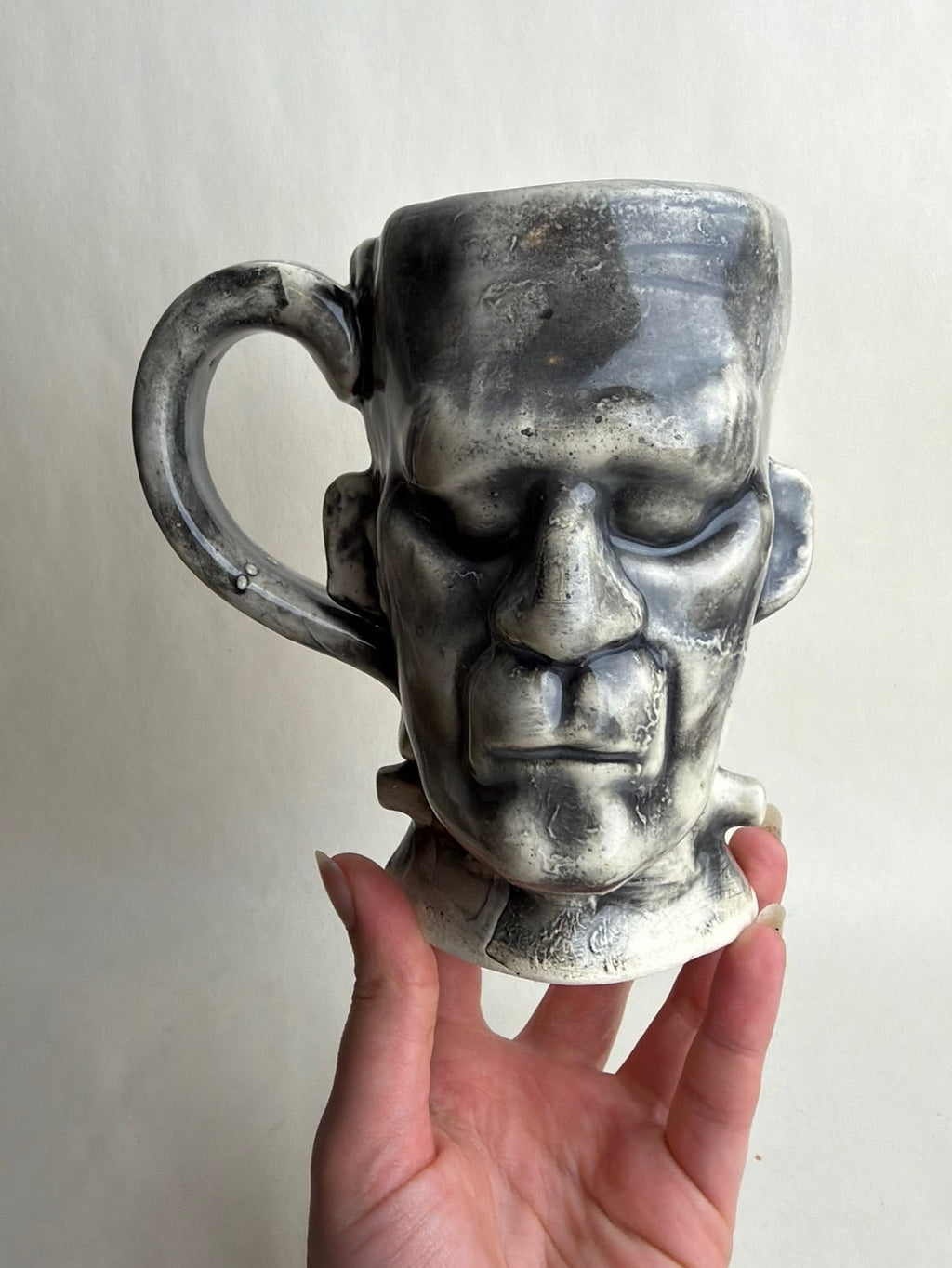 Black And White Frankenstein Monster Mug