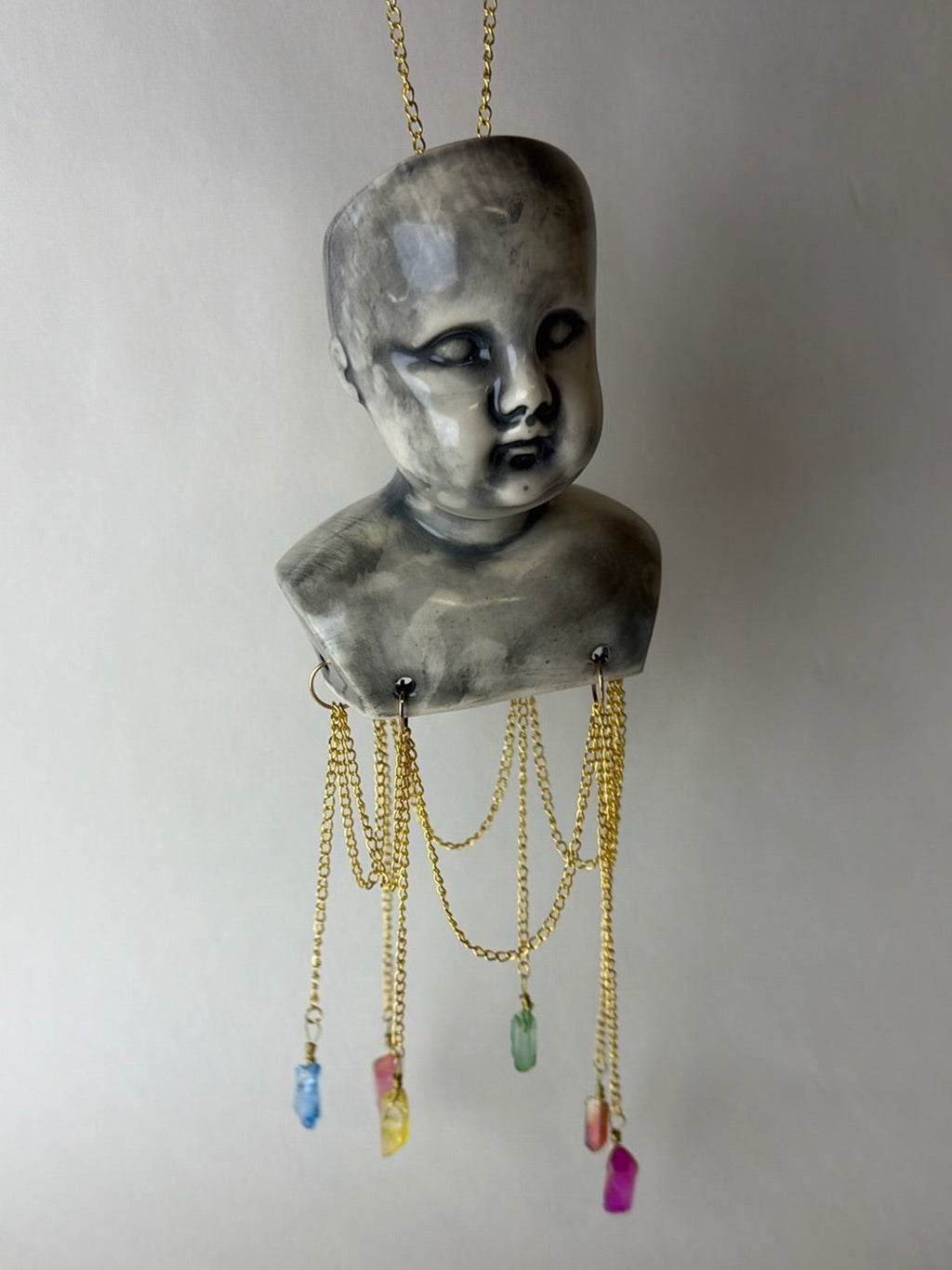 Baby Doll Head Hanging Mobile