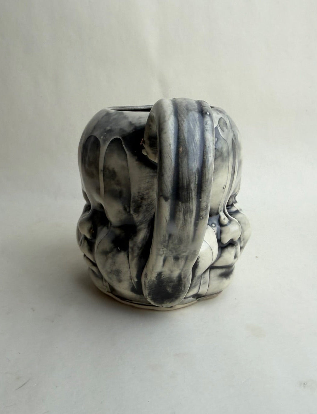 Three Face Baby Doll Head Mug