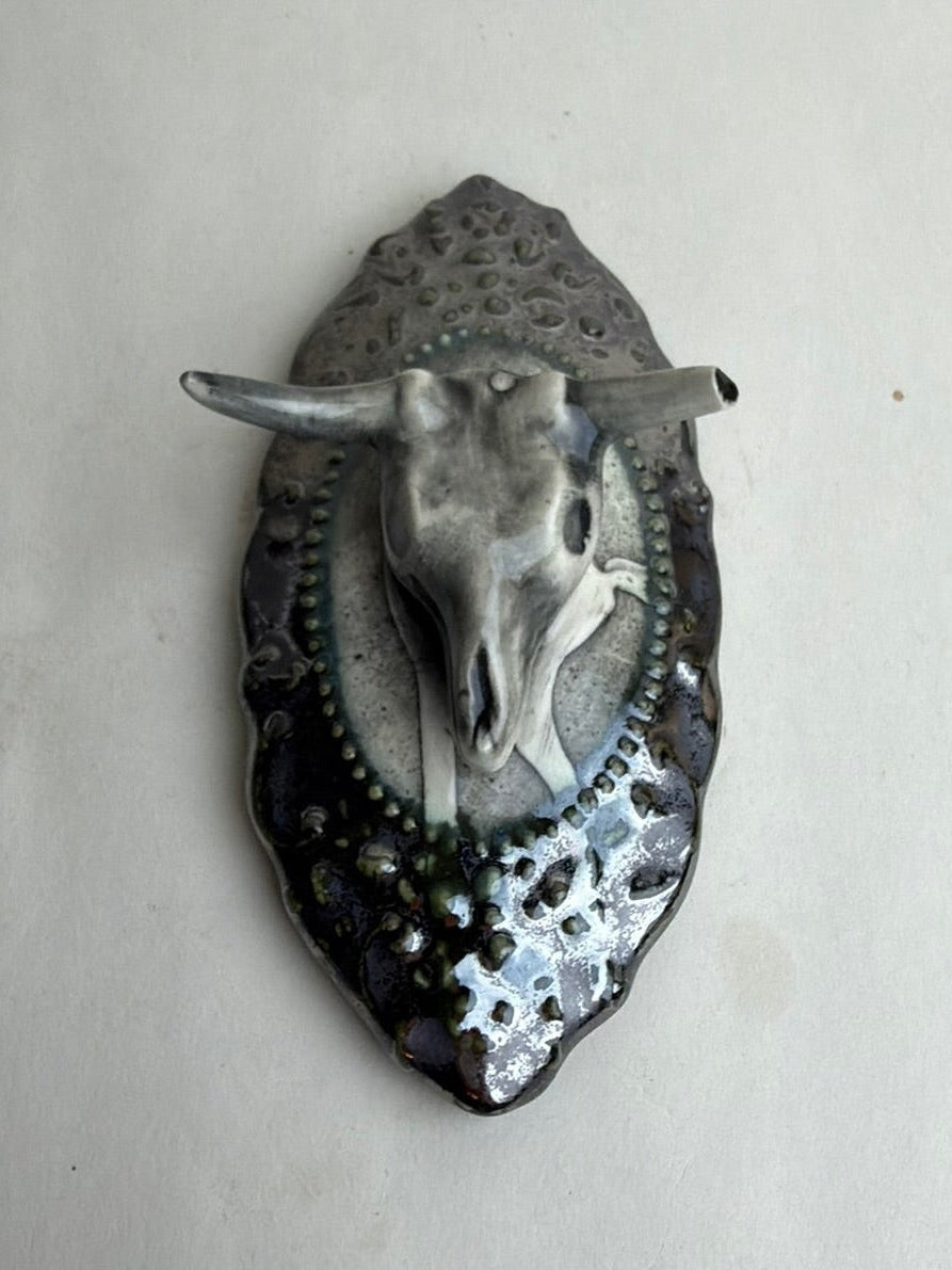 Small Steer Skull Wall Decoration