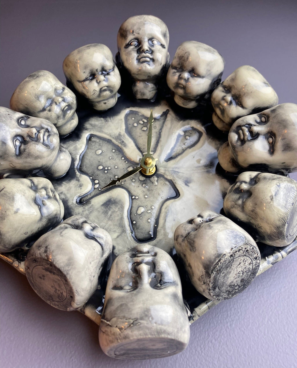 Doll Head Wall Clock