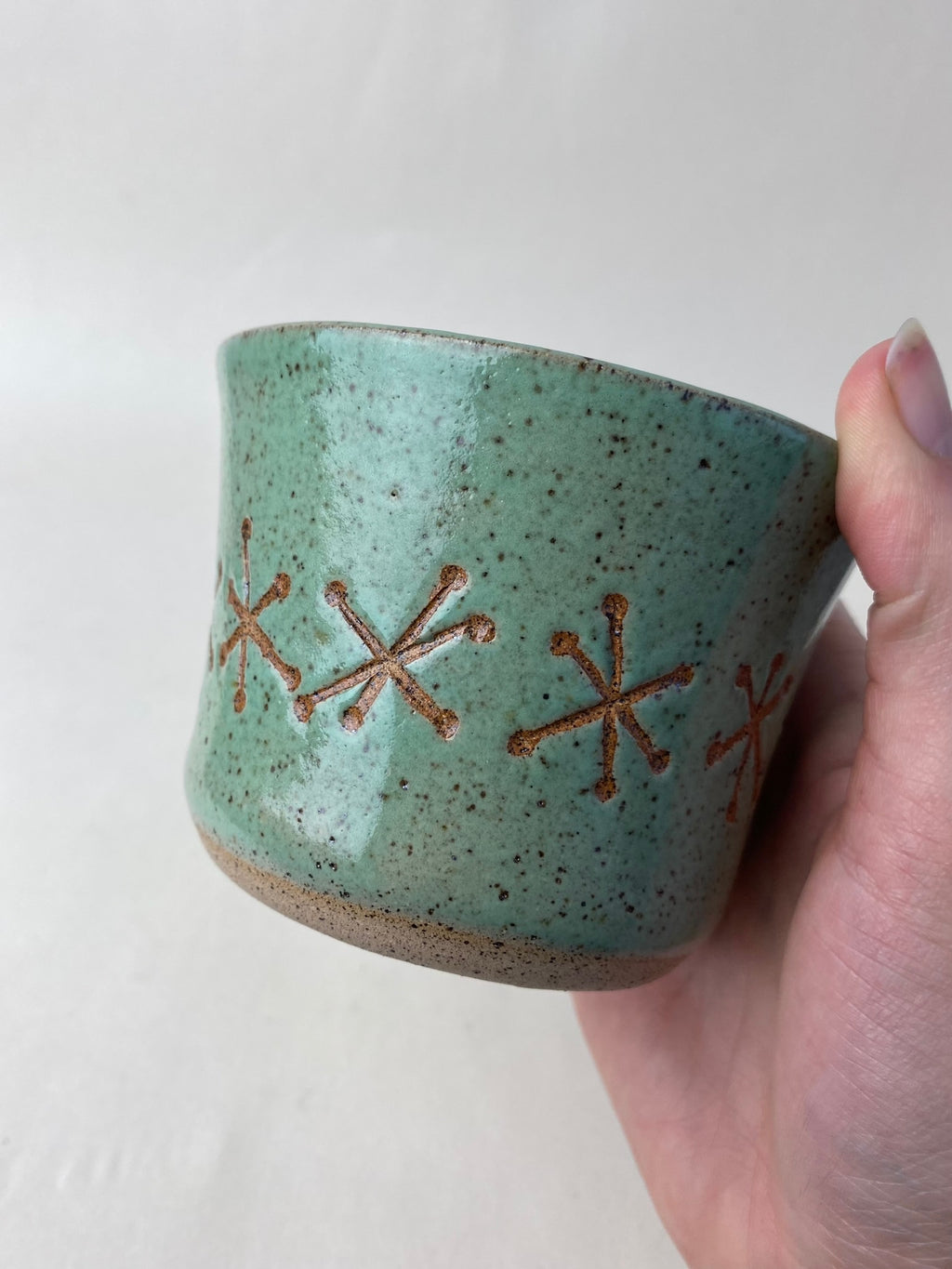 Retro Sputnik Wheel Thrown Mug