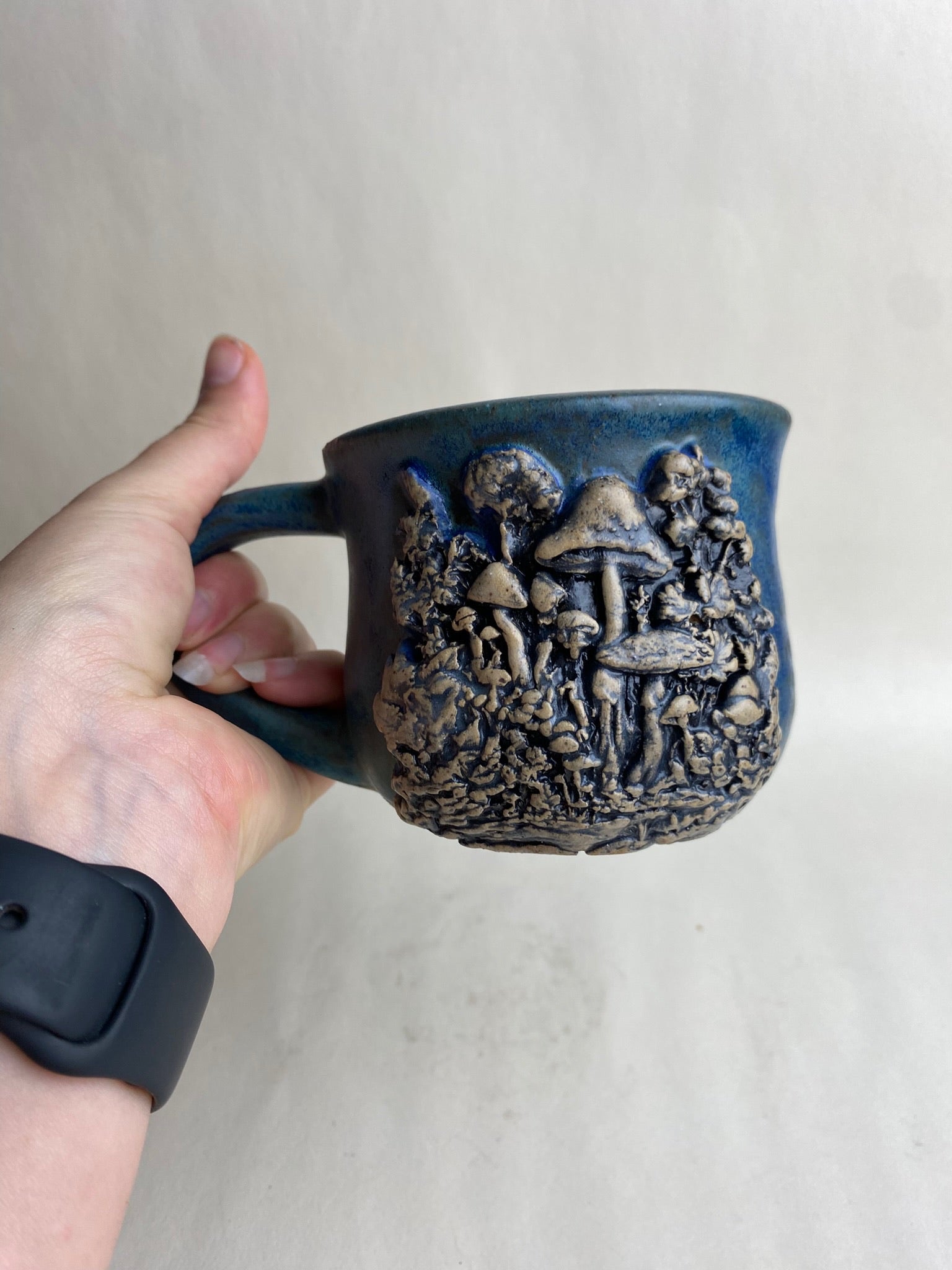 Mushroom Wheel Thrown Mug