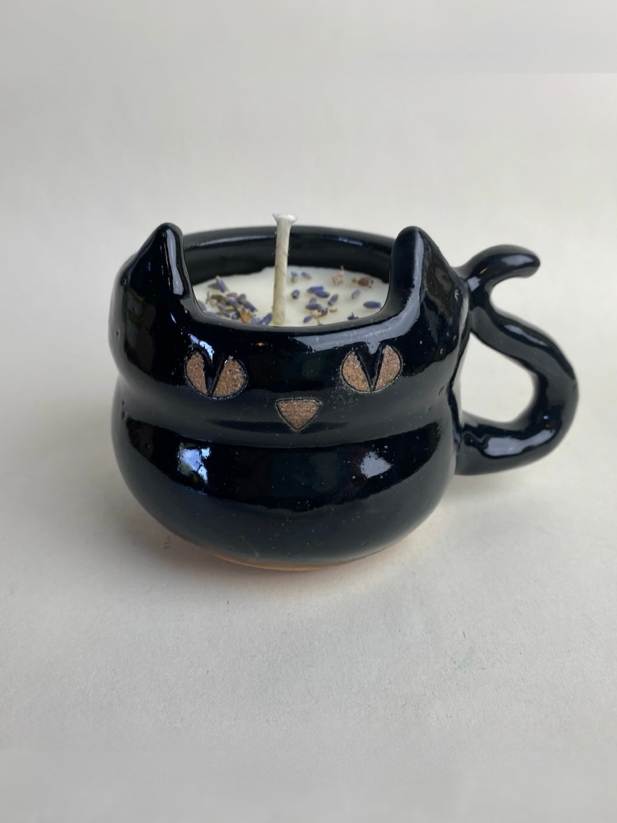 Cat Candle Lavender Scented